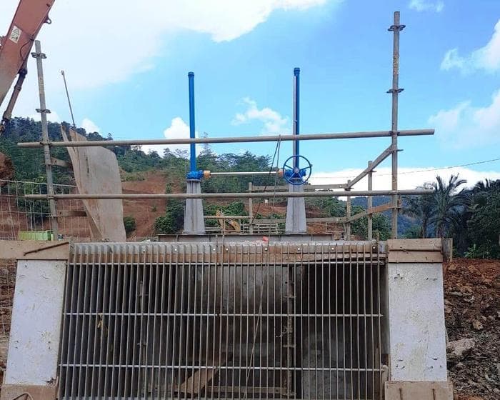 Gearbox Pintu Air Model Tertutup 2-As Masuk (Sambo)